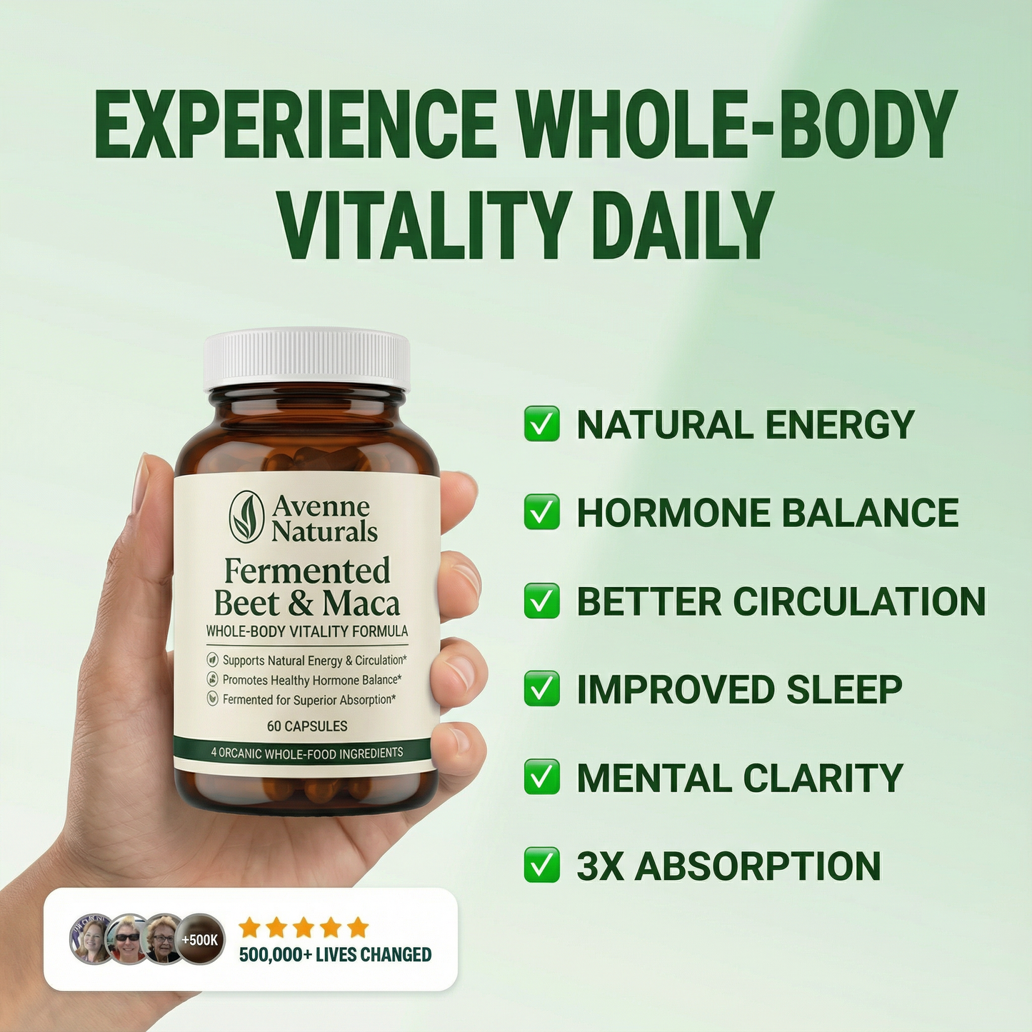 Fermented Beet & Maca Capsules